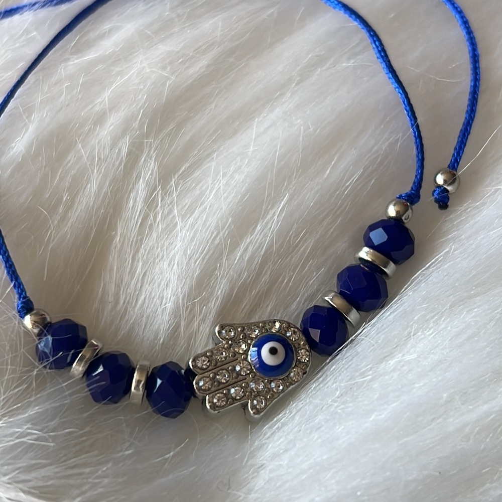 Evil eye 🧿/Hamsa adjustable bracelet/anklet-B2 - Picture 2 of 3